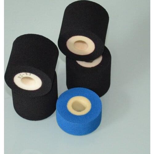 Black Diameter 36mm Height 40mm printer date machine hot melt ink rollers for continuous band sealer