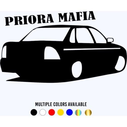 CK20357# Die-Cut Vinyl Decal Priora Mafia Sedan Car Sticker Waterproof Auto Decors on Car Body Bumper Rear Window