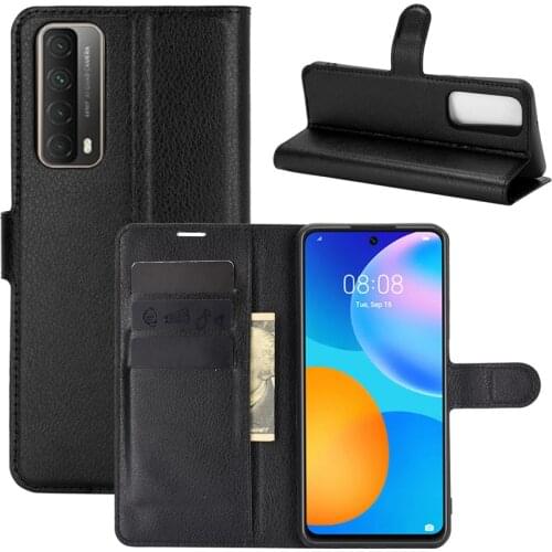 For Huawei P Smart 2021 Case Flip Cases For Huawei P Smart 2021 High Quality Leather Stand Cover With Card Holder