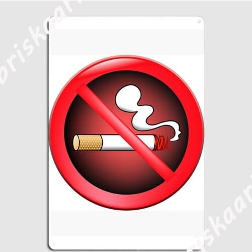 No Smoking Logo Metal Sign pub Garage create pub Plaques Tin sign Posters