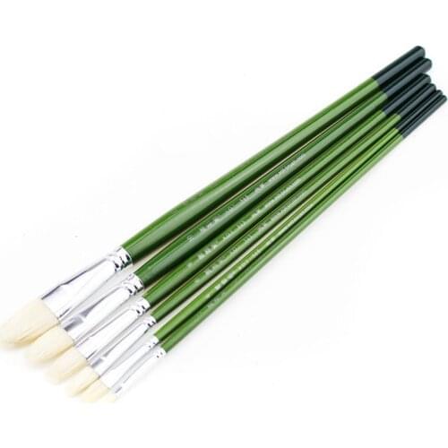 Gouache brush bristle oil painting brush acrylic paint brush duck beak gouache brush 6 sets