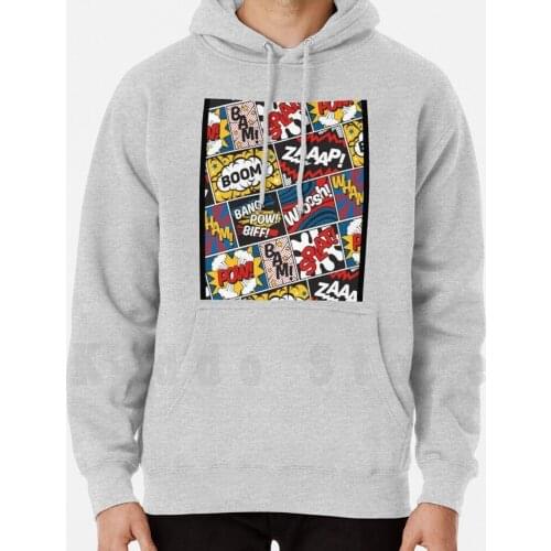 Comic Strip Paper Hoodies Long Sleeve Super A Hero Super Hero Cartoon Action Comic Book Movie Nature Game