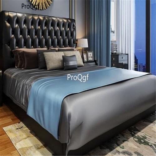 Prodgf 1Pcs A Set American leather bedroom bed