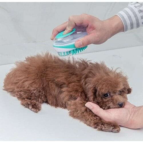 Cat dog pet bath brush massage brush hair removal brush cleaning bath brush pet supplies