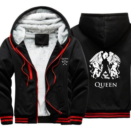 Queen rock 2021 new men coat outwear windbreak Male Jacket warm hoodie men thick Camouflage Sleeve causal winter Mens Jacket