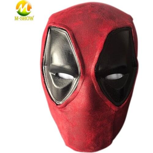 Superhero Red Villain Cosplay Mask Wade Winston Wilson Headgear EVA Helmet for Adult Men One Size