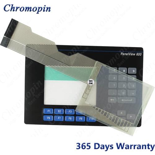 Touch panel screen for AB Panel View 600 2711-B6C10 2711-B6C5 2711-B6C8 2711-B6C15 with Membrane keyboard