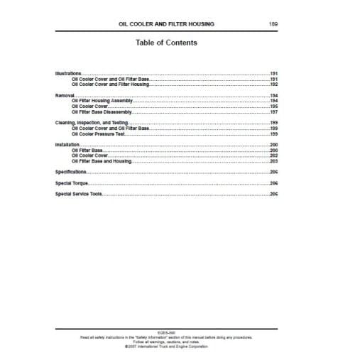 International Truck Engine Family ForNavistar MAXXFORCE Diagnostic & Service Manuals