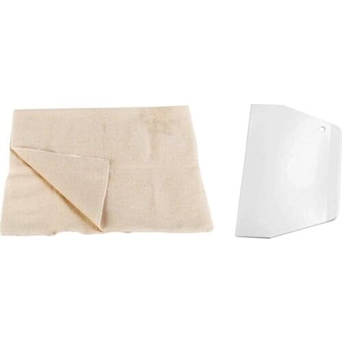 Dough Scraper Plastic Pastry Butter Cutter with Fermented Cloth Proofing Dough Bakers Pans Kitchen Tools 36X45CM