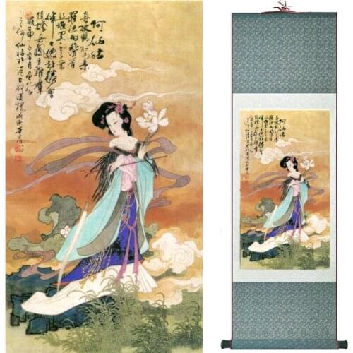 Traditional Chinese art painting Silk scroll painting Chinese wash painting Chinese wash painting 201907300024