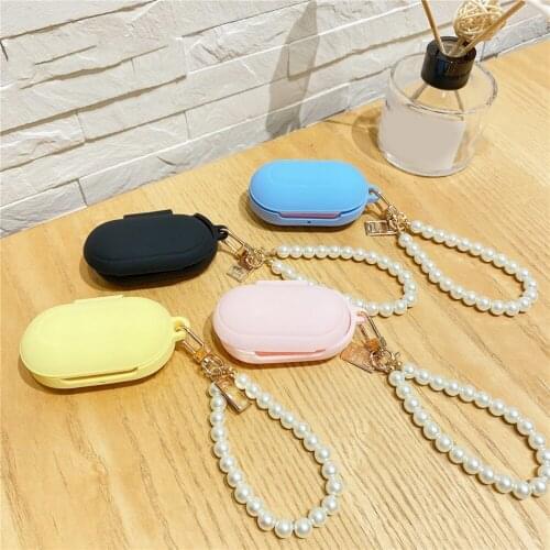 Vintage Pearl Wrist Chain Bracelet Cases For Samsung Galaxy Buds Plus Earphone Case Charging Box Buds + Cover Accessories box