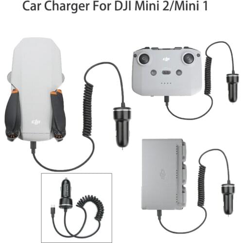 Mavic Mini 2 Car Charger For DJI Mini 2 Drone Battery Remote Control Charging Hub USB Charge Port For Mavic mini drone