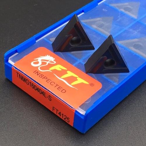 10PCS TNMG160404L-S FT4125 Accesorios De Torneria Cutting Lathe CNC Tools Lathe Cutter External Turning Tool Carbide Insert