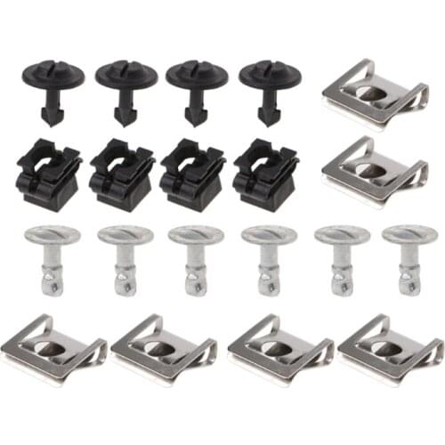 20PCS Undertray Guard Engine Under Cover Fixing Clips Screw KIT For AUDI A4 A6
