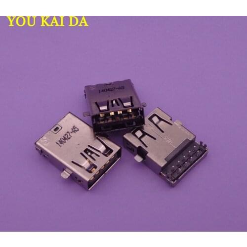 5pcs/lot 17mm USB 3.0 Jack fit for ASUS A43S X43S K43 X44L K53 N53SV K53Z Series laptop motherboard female usb connector port