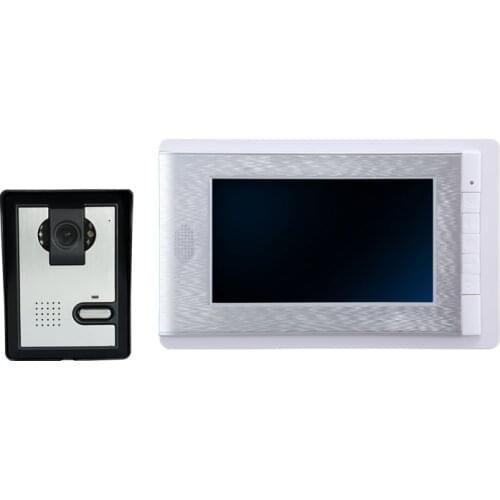 7 Inch TFT Monitor Wired Intercom System Video Doorbell