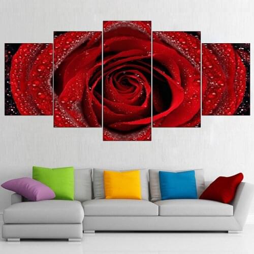 3D DIY Diamond painting,living room/bedroom decoration,diamond mosaic picture,Red rose,flower,Unfinished Diamond Embroidery