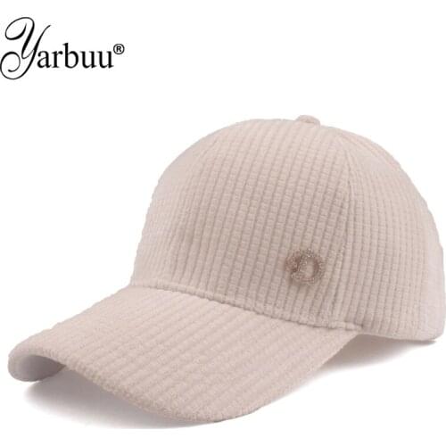 [YARBUU] 2021 Brand Baseball Cap For Women Warm Thickened Cotton Snapback Caps Letter D Baseball Caps Keep Warm Casquette
