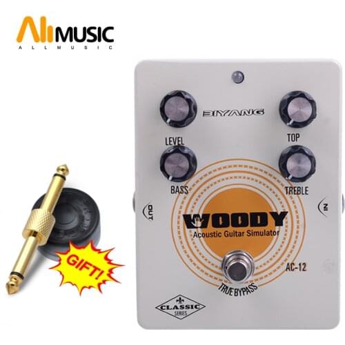 Biyang AC-12 WOODY Acoustic Guitar Simulator True Bypass Effect Guitar Pedal