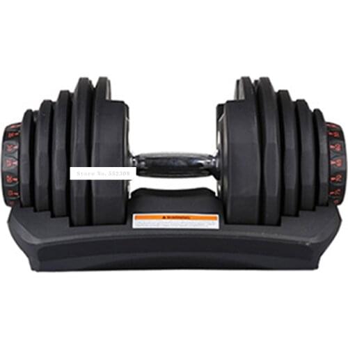 1090 10-90 Pounds Home Adjustable Dumbbell Silicon Steel Sheet Plastic Fast Automatic Adjustment Weight Lifting Indoor Fitness
