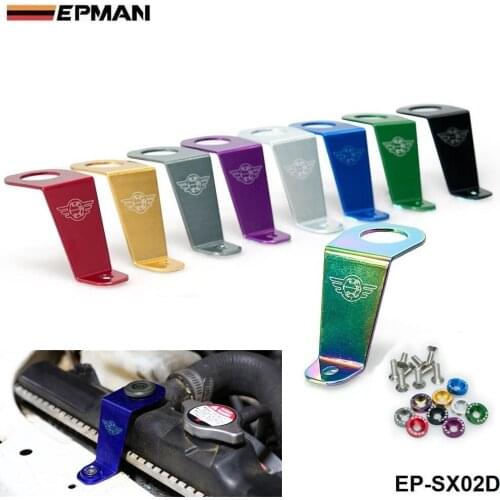 Racing genuine-Aluminum Radiator Stay Bracket for Jdm Style for honda 92-95 CIVIC EG Si EP-SX02D