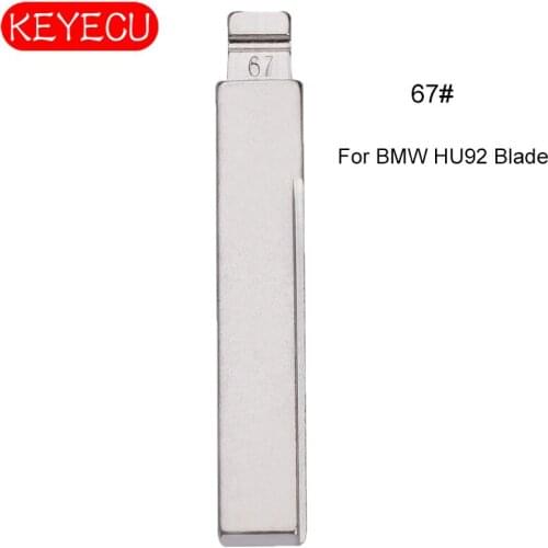 KEYECU 10PCS KEYDIY Universal Remotes Flip Blade 67#, HU92 for BMW
