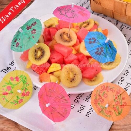 Cocktail Umbrellas Picks For Drinks, Cocktail Drink Umbrellas - Hawaiian Party And Pool Party Supplies Party Tableware
