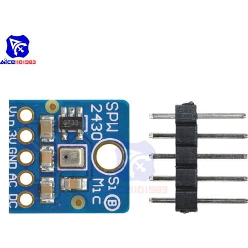 Diymore SPW2430 MEMS Microphone Breakout Board Sound Test Sensor Module 100 -10KHz Development Board for Arduino