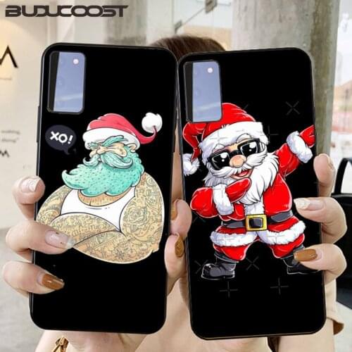 Riccu Monkey with Santa Claus Phone Case For Samsung Galaxy S6 7 8 9 10 20 S6 7 edge plus S9 10 plus Elite S20 UITRA
