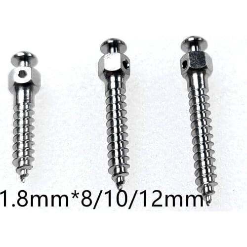 Dental Ortho φ1.8mmX8/10/12mm Implant Mini Self-Drilling Screws TC4 Titanium Alloy