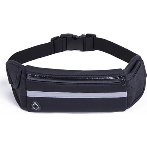 Woman Waterproof Waist Belt Man Running Bag with Bottle Holder for Marathon Jogging Phone Keys Pouch Running Bag