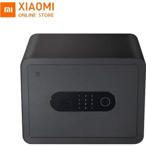 Xiaomi Mijia Smart Safe Deposit Box Large Storage Space Fingerprint Unlocking Strongbox Vibration Alarm Type-c Charge Coffer