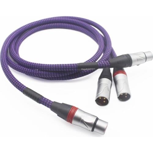 Youkamoo Silver Plated Audio Balanced Cable XLR Connector (Pair)