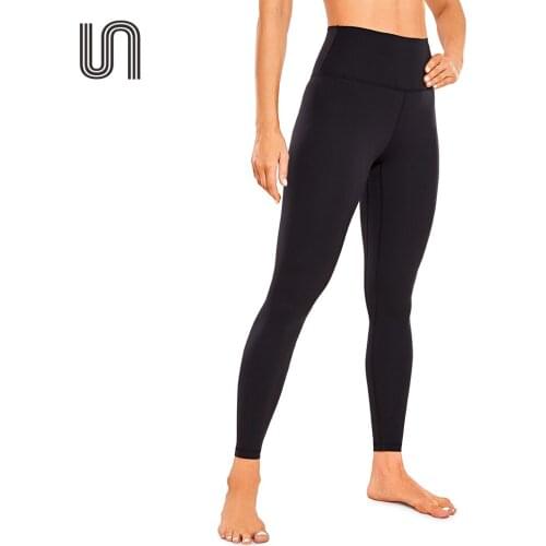 Womens Yoga Pants Naked Feeling Soft 25 Inches Brushed Yoga Leggings High Waisted Workout Tights