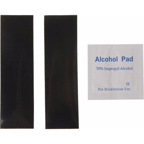 2 Pcs 100x30mm 0.6mm DIY Thickness Replacement Mouse Feet PadsMouse Skates Universal Mouse Accessories Black C26