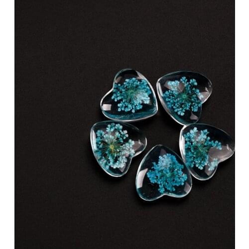 20# No-Hook Dried Flower In Glass Bead Yoga Not Natural Stone For DIY Earrings Bracelet Necklace Jewelry Making Beads #IZ412