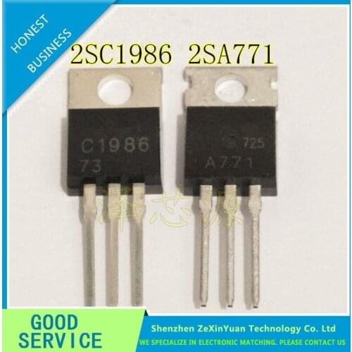 5PIAR=10PCS/LOT 2SC1986 C1986 2SA771 A771 TO-220 NEW