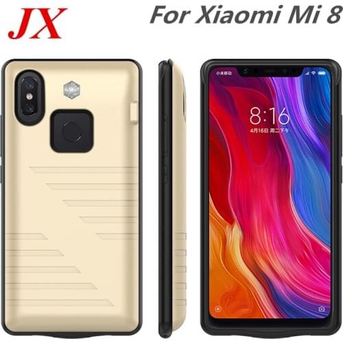 6000 mah For Xiaomi Mi 8 Battery Case Smart PC ABS Phone Stand Battery Cover Smart Power Bank For Xiaomi Mi 8 Charger Case Mi8