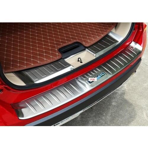 For 2017 Nissan Latest new X-Trail X Trail T32 Rogue Steel Rear Bumper Protector Sill Trunk Guard Cover Trim Car Accessories