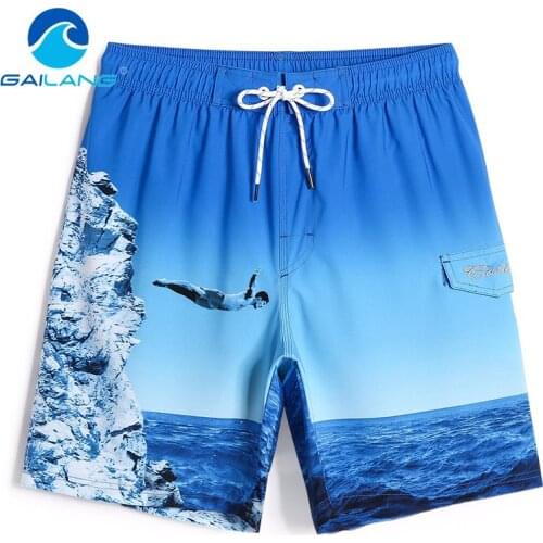 Gailang Brand 2018 Swimwear Men Beach Shorts Trunks Quick Dry Board Boardshorts Bermuda Man Swimsuits Boxer Trunks Casual Shorts