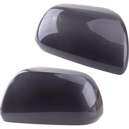 1 Pair Left&Right Exterior Side Wing Rearview Mirror Cover Cap ABS Gray Fit for Toyota Highlander 2008 2009 2010 2011 2012 2013
