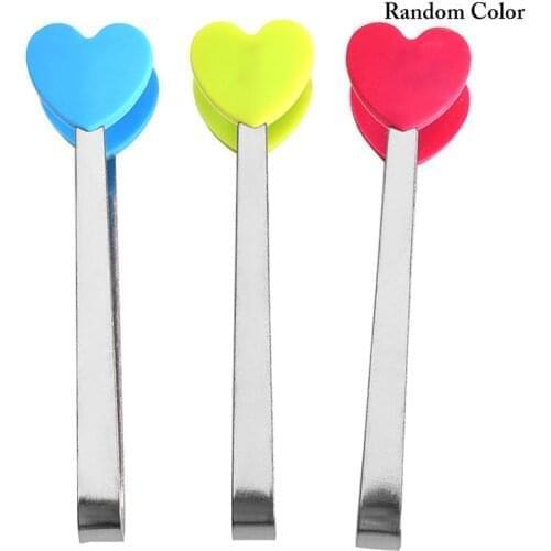 Stainless Steel Kitchen Tongs Cute Non-Slip Silicone Food Tong Ice Tongs Cooking Clip BBQ Salad Tools Grill Kitchen Accessories