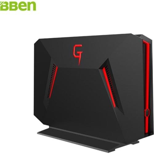 BBEN GB01 Mini PC Windows 10 Intel I7 7700HQ NVIDIA GTX1060 16GB RAM + 128G SSD + 1T HDD DP WiFi PC Mini Gaming Computer