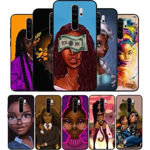 Queen Afro Melanin Poppin Black TPU Silicone Soft Phone Case For Redmi 4A 4X 7A 5 Plus 6 Pro NOTE 9 7 8 5 Pro 4 6