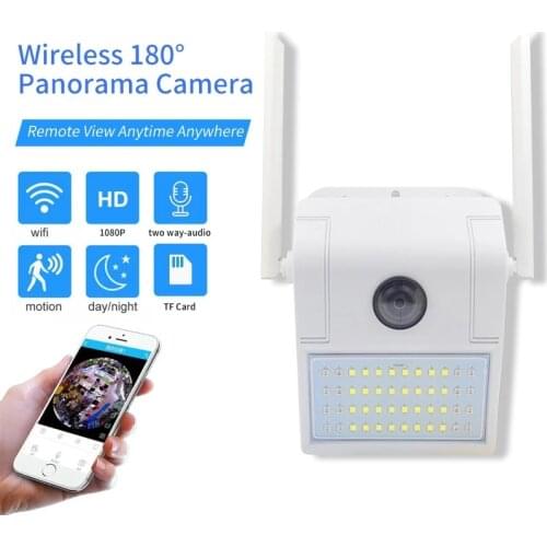 Outdoor Lamp With Camera 1080P WiFi IP Security Camera/ Wall Wireless Waterproof Floodlight Night Vision Camera Two Way Audio