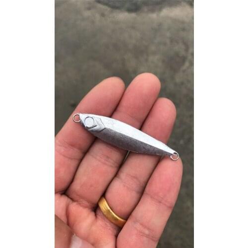 New 1 Piece 1 Piece 7g4cmMetal Jig Fishing Lure Tackle Sea Freshwater Fish Bait Isca Artificial Jigs Hard Spoon Lures Jigging