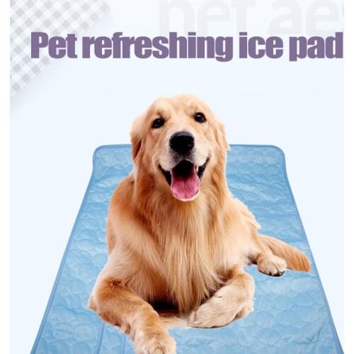1pcs Pet Dog Cat Cooling Mat Summer Breathable Comfortable Water Resistant Self Cooling Pad Mat Dog Accessories For Home Travel