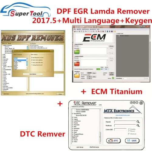 Professional DPF+EGR REMOVER 3.0 Lambda Hotstart Flap Full 2017.5 Version+DTC Remover For Kess K-tag Master Fetech V54 MPPS