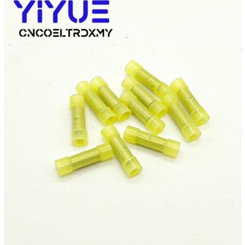 20PCS Wire Cable Connectors Terminal insulated crimp electrical connector Nylon Booting thermo retractable yellow BNYF5.5