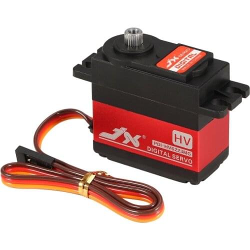 PDI-HV6223MG 8.4V 23KG 0.16 sec JX Servo Metal Gear Middle aluminum Digital Standard Servo for 1/8 1/10 RC car robot airplane
